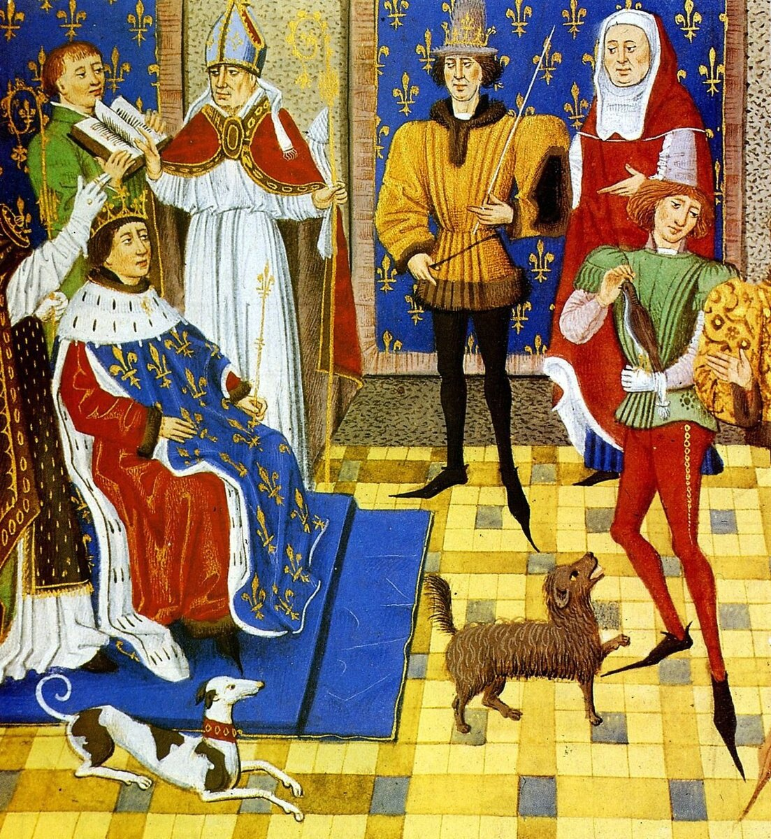 Торжественный прием у короля. 