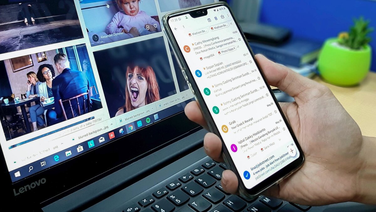    Первое сообщение, отправленное по электронной почте, выглядело так: «Test 123»Unsplash