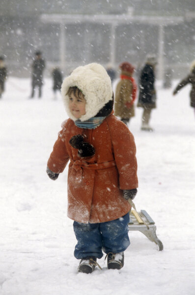 Зима на Патриарших прудах, 1991 год © Виталий Савельев, РИА Новости