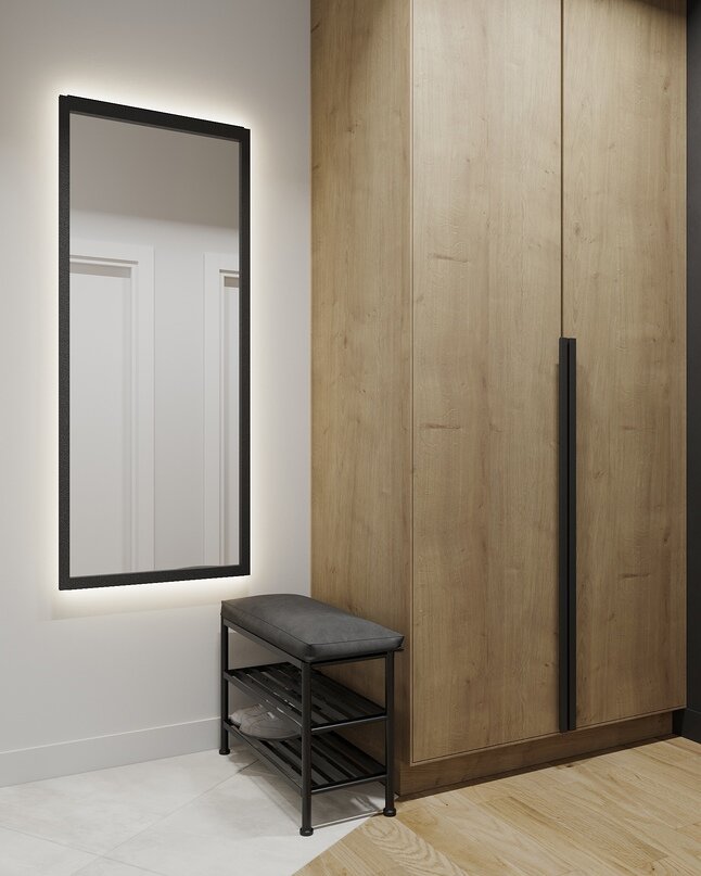 Холл в дизайн-проекте квартиры в ЖК "Ленинградка" (г. Москва)