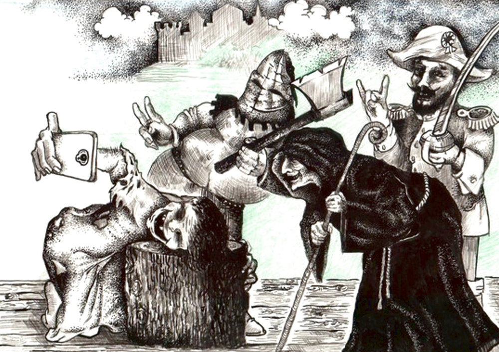 Казнь топором. Смертная казнь карикатура. Средневековые карикатуры. Инквизиция карикатура
