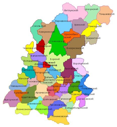АТД Нижегородской области (из открытых источников)