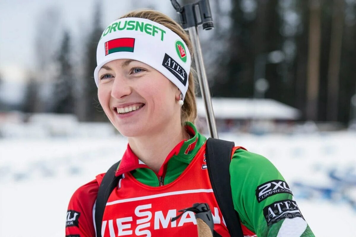 Белорусская лыжница Дарья Домрачева