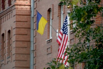    Флаги США и Украины ©Павел Лисицын РИА Новости