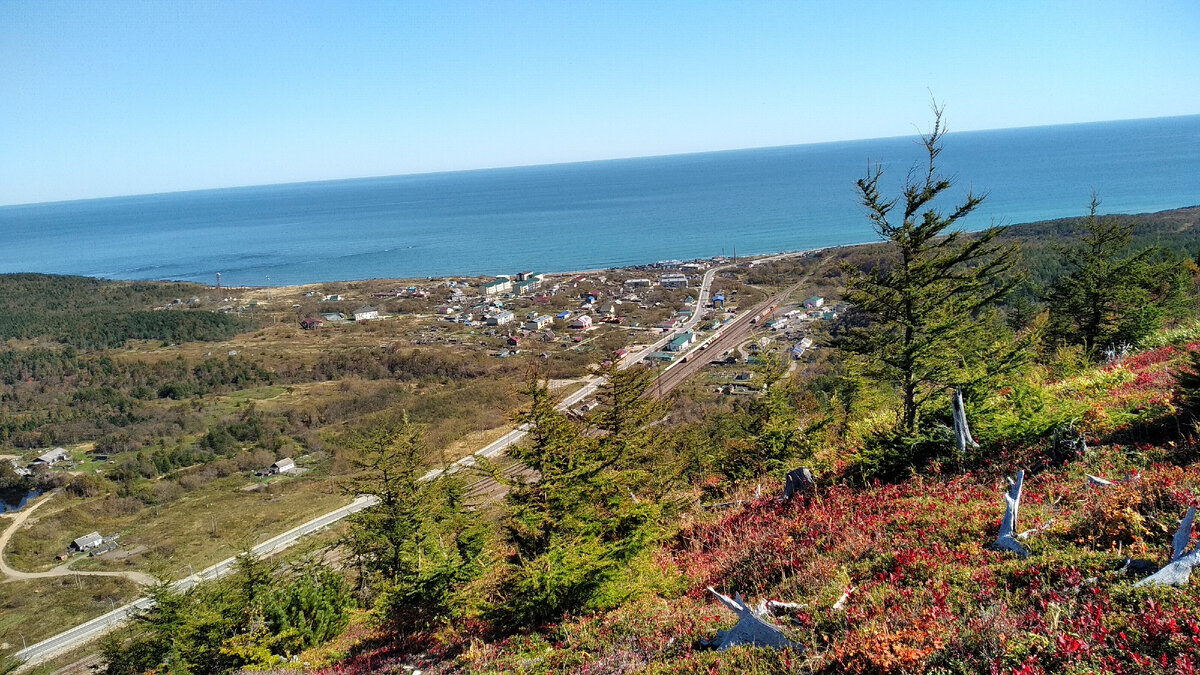 Вид на село Взморье (Сахалин), 27.09.2019 г. Фото автора