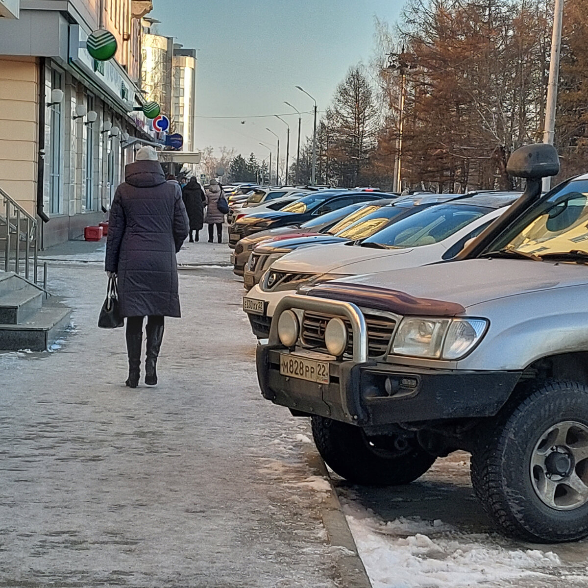 Вот это 28 ноября, а сегодня 1 декабря и снегу у нас еще меньше, гололед кое-где есть, конечно...Иду в диагностический... Автомобилеееейййй!!!!