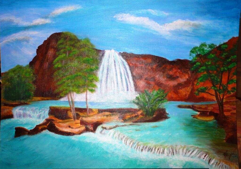 Водопад Хавасупай, в Аризоне вариант 1