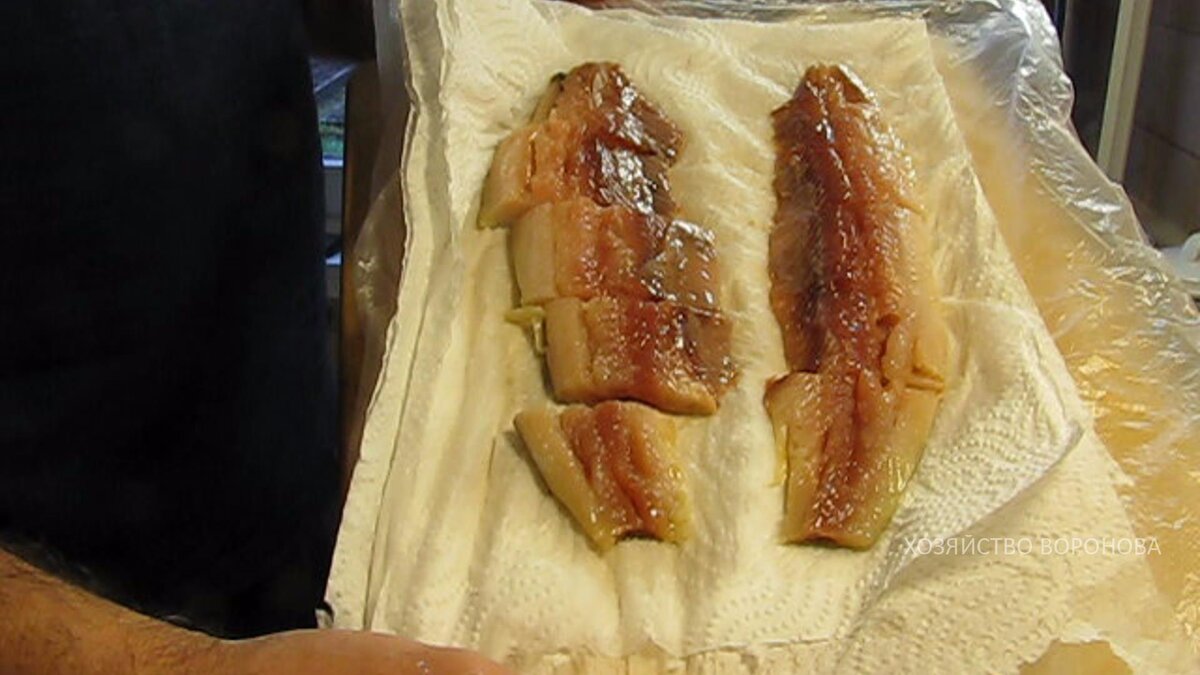 селёдка после разделки