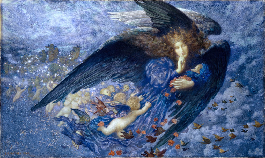 Эдвард Роберт Хьюз.  Ночь со шлейфом звезд, 1912