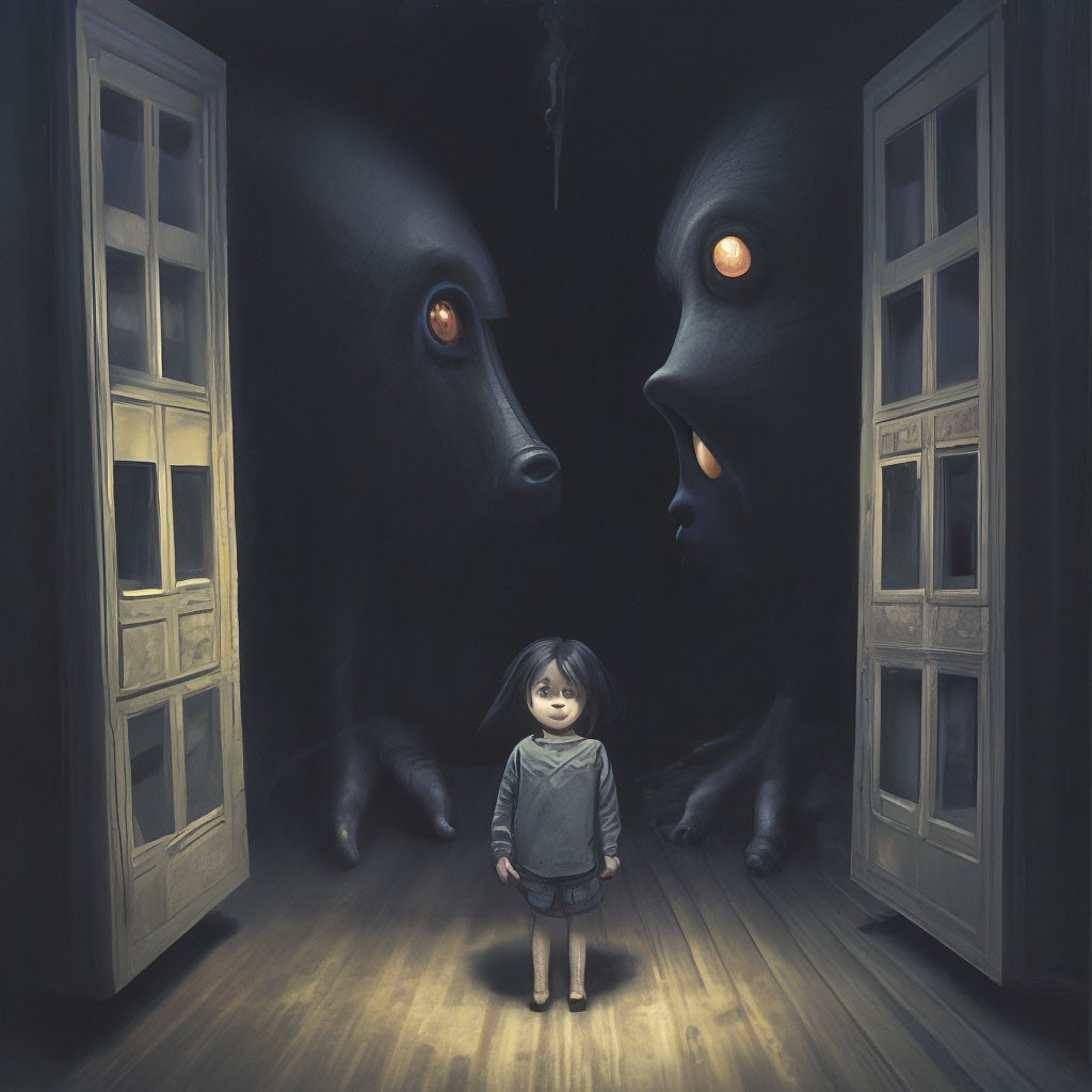 Темнота напугает каждого. 