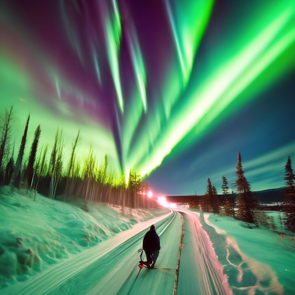 Полярное сияние. Живой Космос (с).