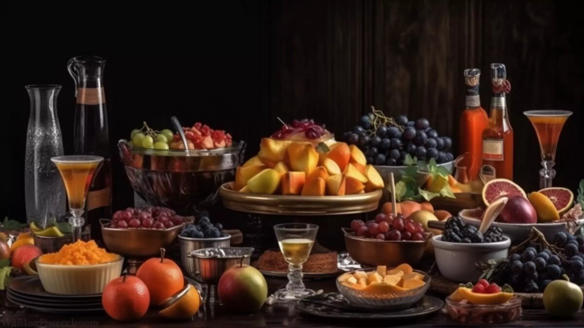     Mkset составил набор блюд для новогоднего стола.