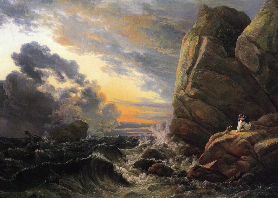 Утро после шторма 1819 год, 74.5×105.3 см