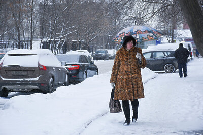    Снегопад зимой в Москве ©Александр Манзюк РИАМО
