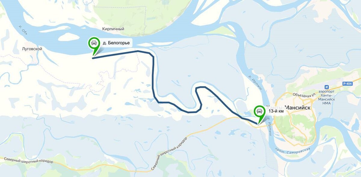    Движение по первому зимнику в Югре открыто