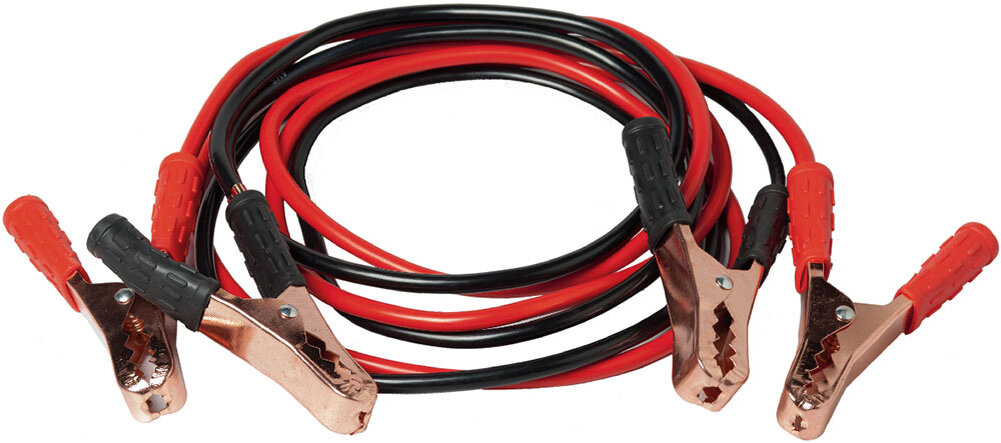 Пусковые провода. Запускают разряженный аккумулятор от другого автомобиля - с заряженным аккумулятором.  
