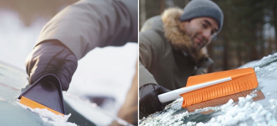 Разновидностей щеток для очистки авто предостаточно. Советуем отдать предпочтение аксессуару с телескопической ручкой, чтобы без труда доставать до середины лобового стекла или крыши автомобиля. Кроме того, сама щетка должна быть средней жестокости - чтобы не проминалась под снегом, но и не царапала лакокрасочное покрытие.  
