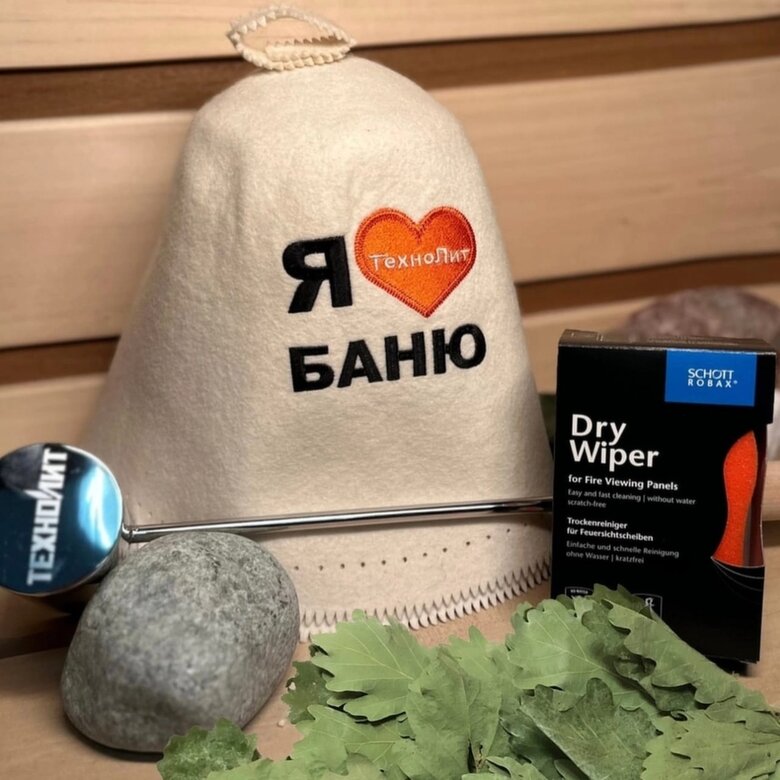 Ковш, шапка и губка для сухой чистки стекла от завода "Техно Лит"