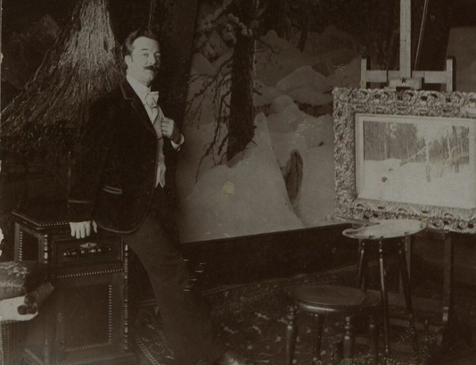    Художник Владимир Вучичевич-Сибирский. Фото - архив Крапивинского районного краеведческого музея.