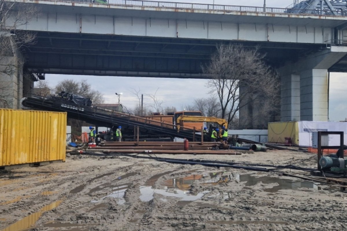    В Ростове начали строить канализационный дюкер под рекой Дон
