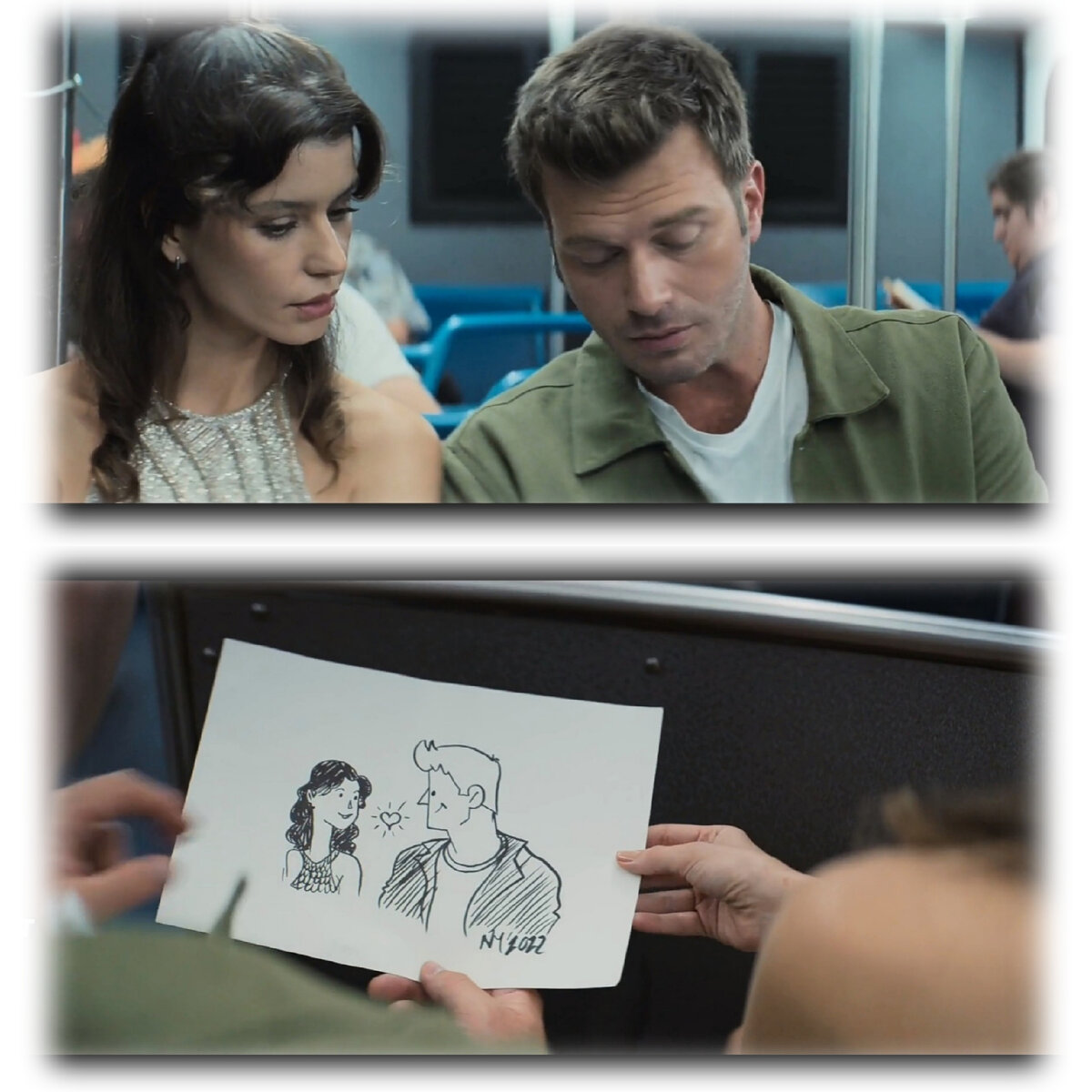 Кадры из фильма: "Заканчивается посадка на рейс в Стамбул". Коллаж автора статьи 