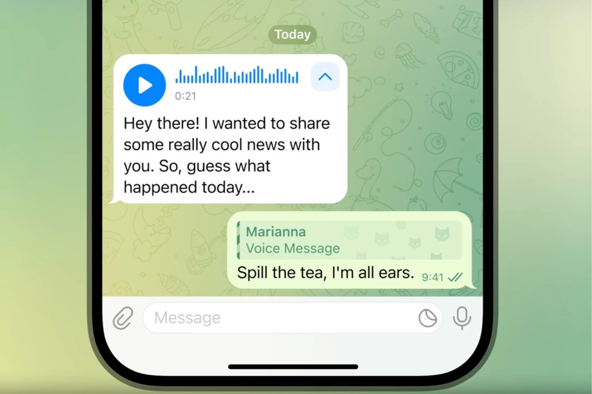 Расшифровка аудиосообщений в Telegram стала доступна всем пользователям (но  с ограничениями) | iXBT.com | Дзен
