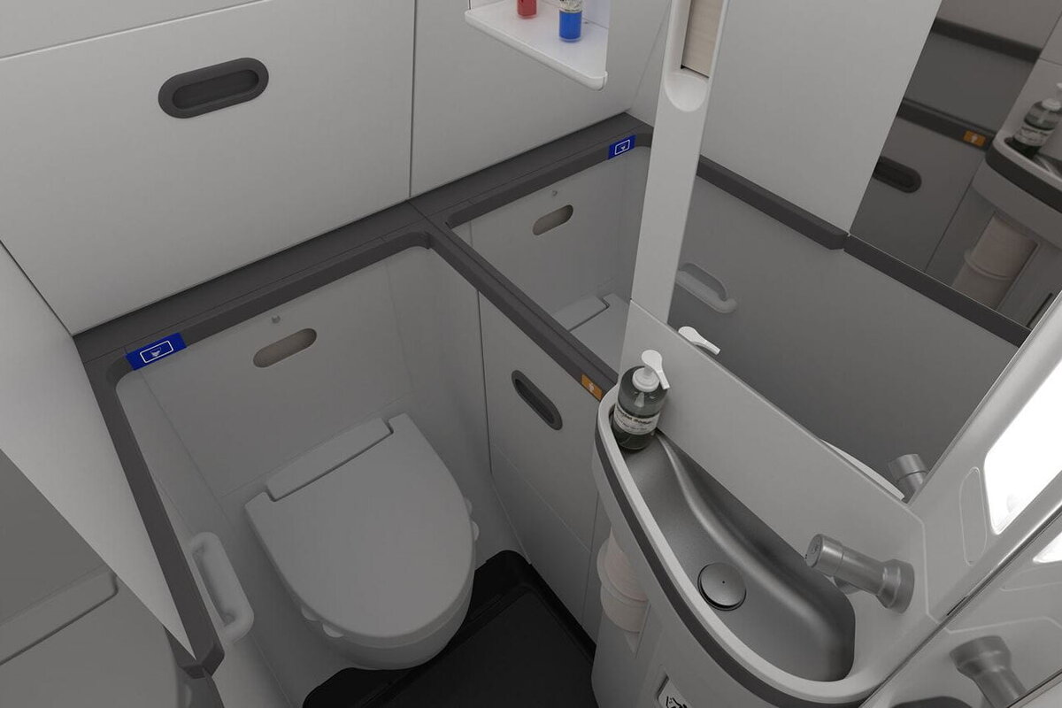     Вода из туалета самолета выливается наружу: как устроена раковина на борту