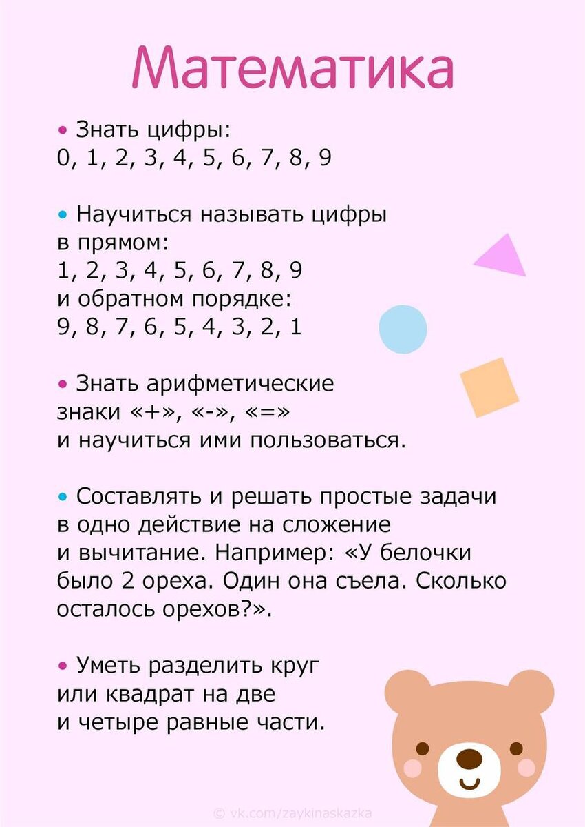 Что должен уметь ребенок 6 лет