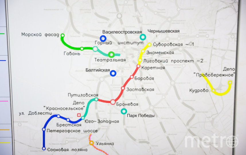    В Петербурге начали строить новый участок шестой линии метро.Администрация Санкт-Петербурга.