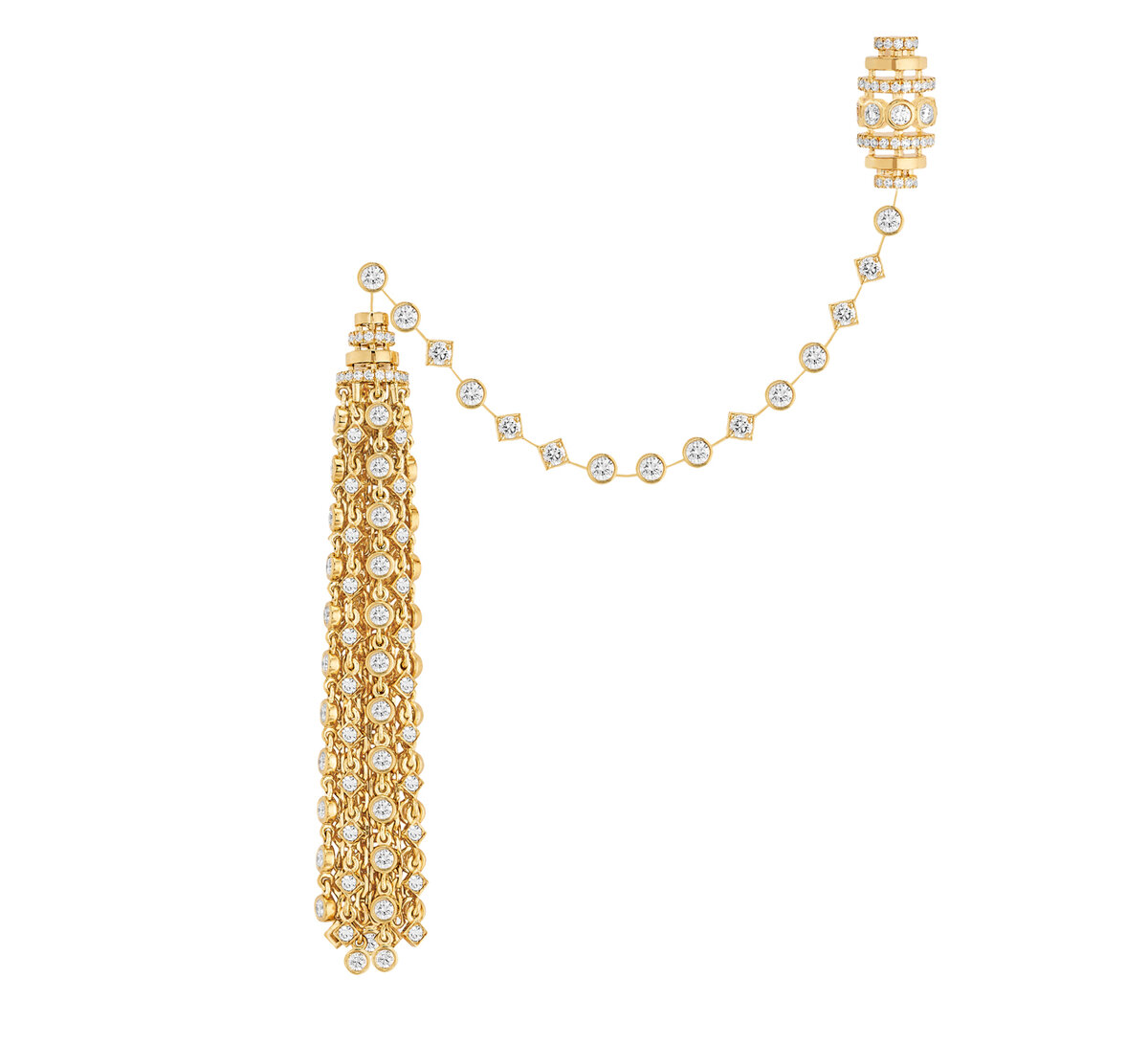 Брошь Messika by Kate Moss из желтого золота с бриллиантами