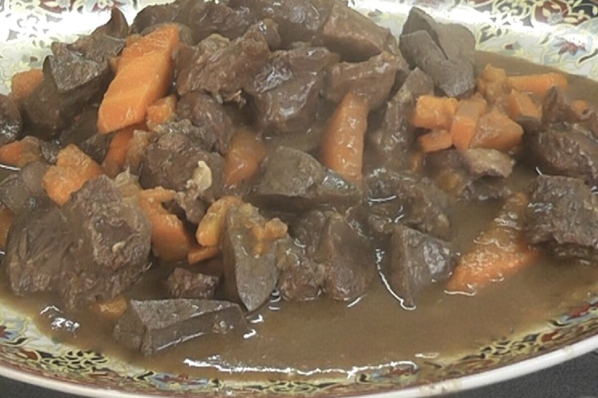 Готовое блюдо- куырдак. Фото автора 