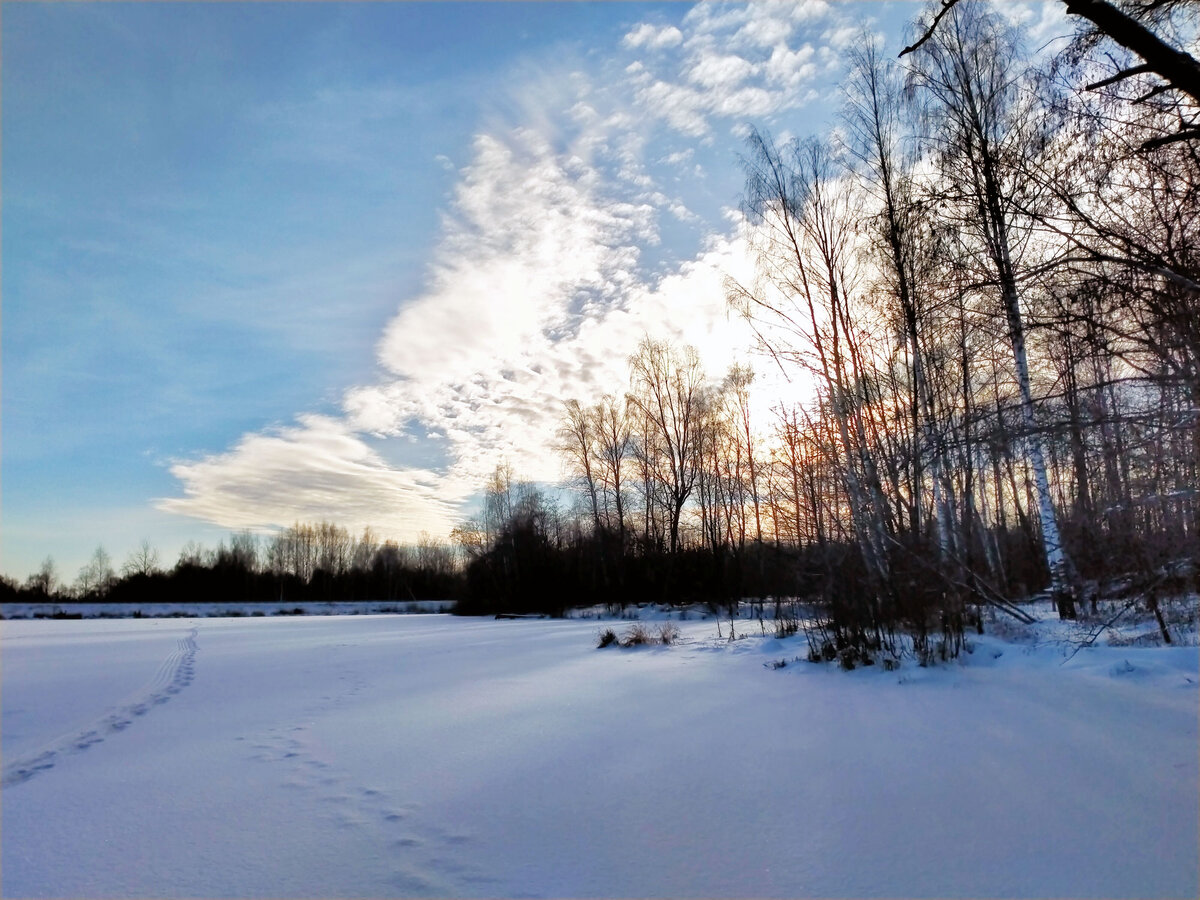 До обеда светило солнце