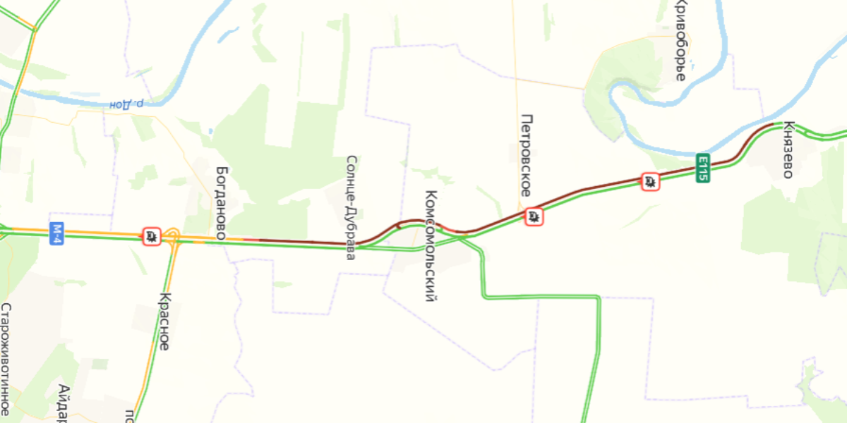 Трасса м4 дон маршрут