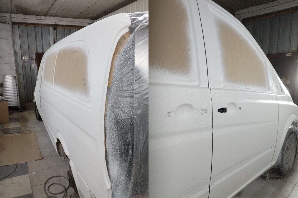 Окрас левой и правой стороны