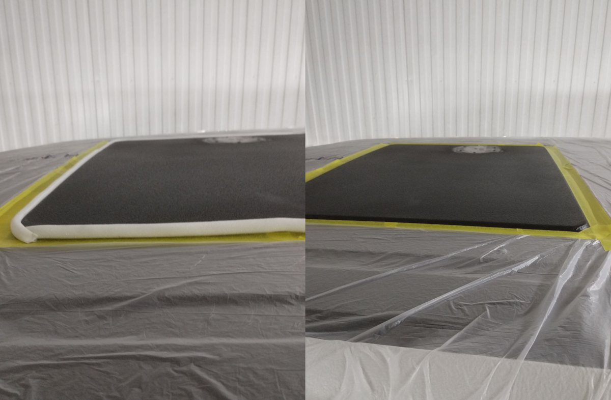 В свою очередь на крышу наносится черное полиуретановое покрытие