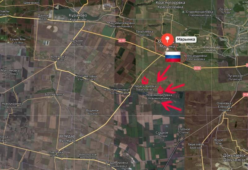 Украинский генеральный штаб пока не признаёт полной потери вооружёнными силами Украины контроля над Марьинкой, однако в своей сводке даёт понять, что ситуация для гарнизона на этом направлении крайне-2