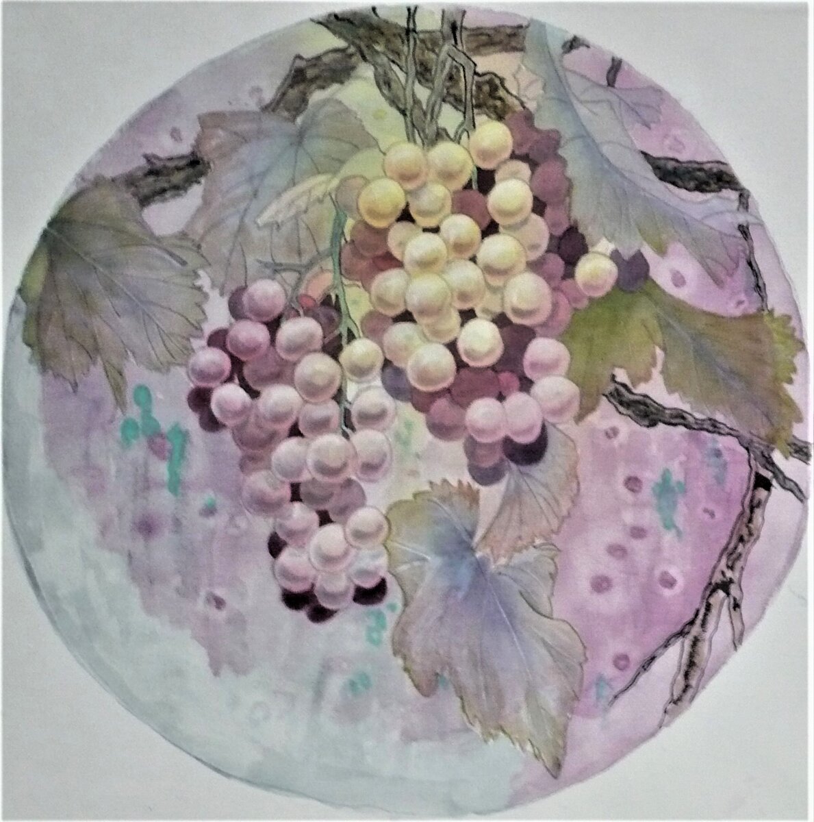 виноград по урокам Марии Маевской, Онлайн-школа Восточной живописи "Две Империи"