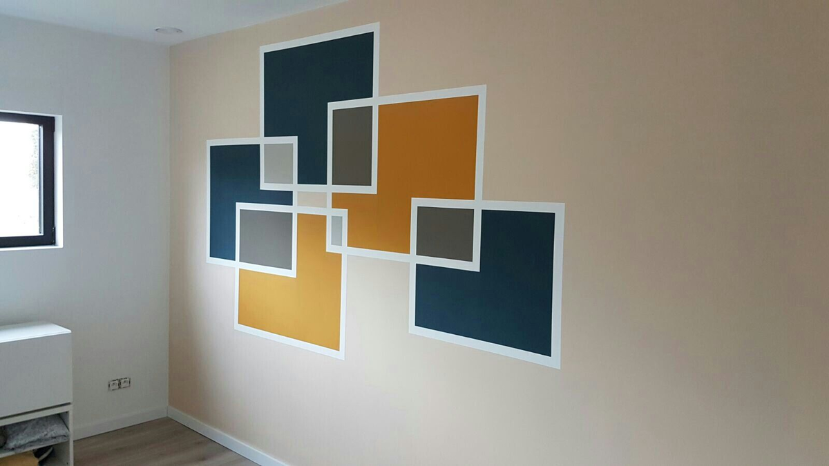 Покраска стен: 50 фото примеров дизайна в квартире