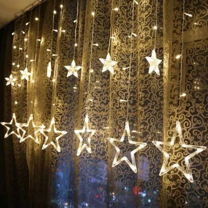 Гирлянда-штора LED RGB Five-pointed Star