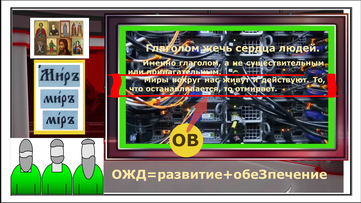 Очень важно. Миры вокруг нас живут и действуют. Кто останавливается, тот отмирает. Этот скрин мы показываем уже не в первый раз. Постарайтесь внимательно осмотреть его и понять для чего одновременно выставлены там все эти изображения.  Точно не для дизайна, а для смысла.