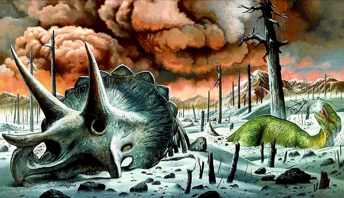 Вымирание динозавров. Картинка из открытого источника