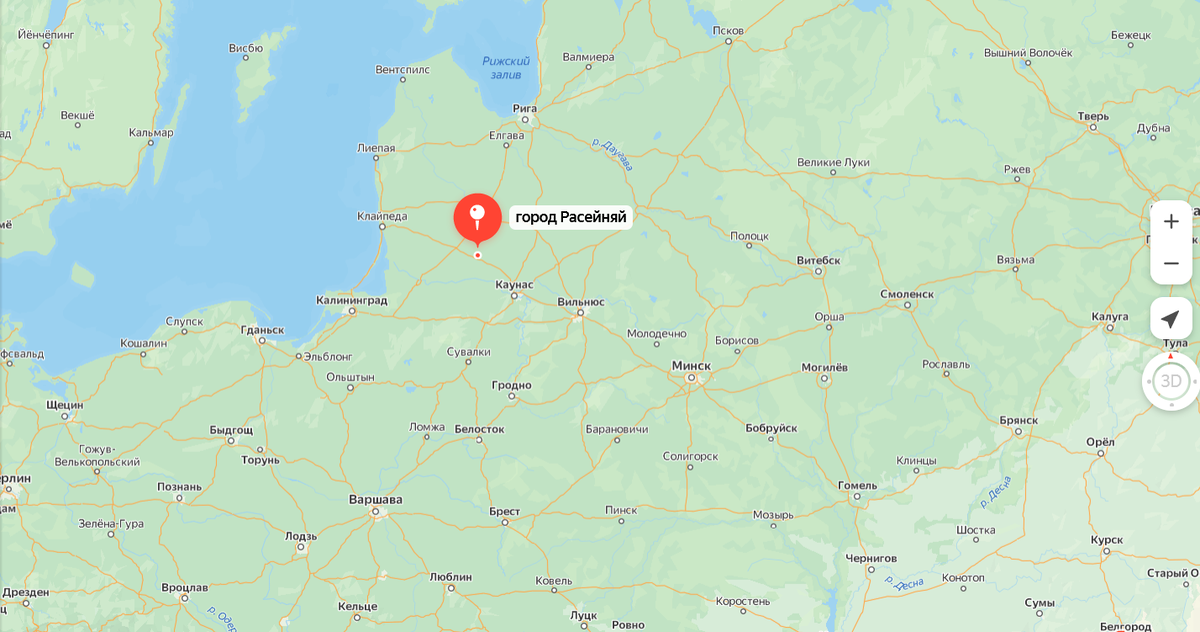 Город на карте