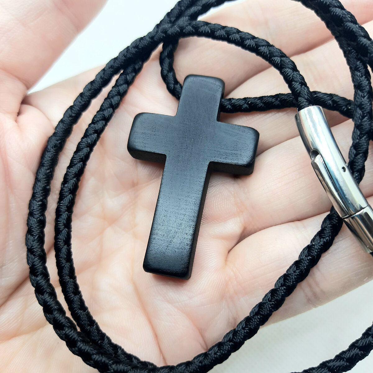 Крест ручной работы из дерева чёрный граб: ТВОЙ КРЕСТ