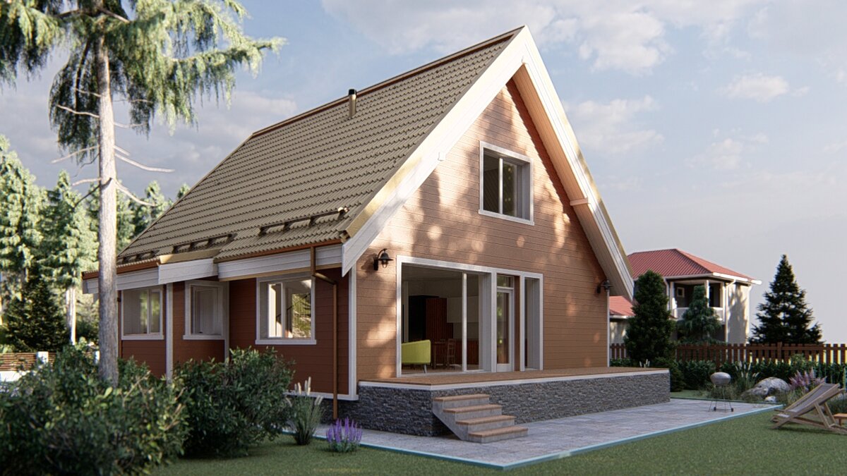 Вид со стороны сада