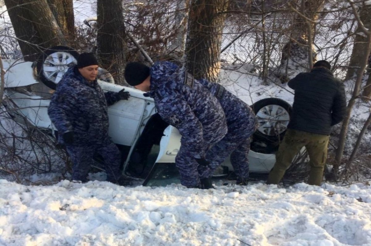    Росгвардейцы спасли татарстанца, попавшего в ДТП на трассе