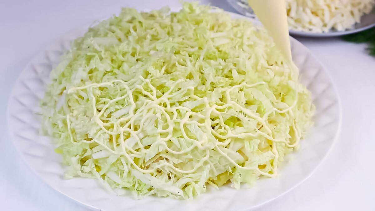 Салат белые розы с дайконом