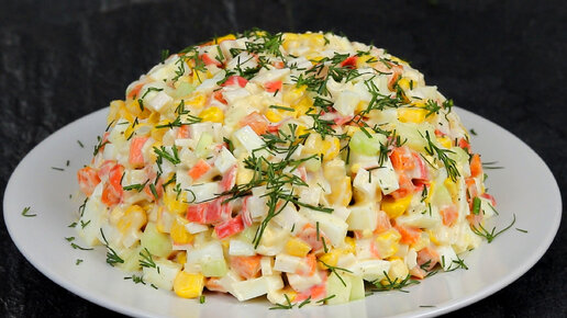 Крабовый салат из крабовых палочек - пошаговый рецепт с фото на garant-artem.ru