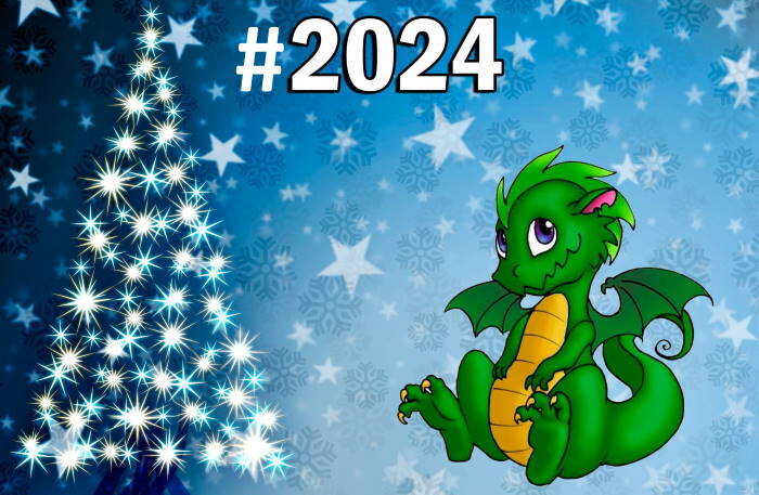 Новый Год 2024 - Хэштеги