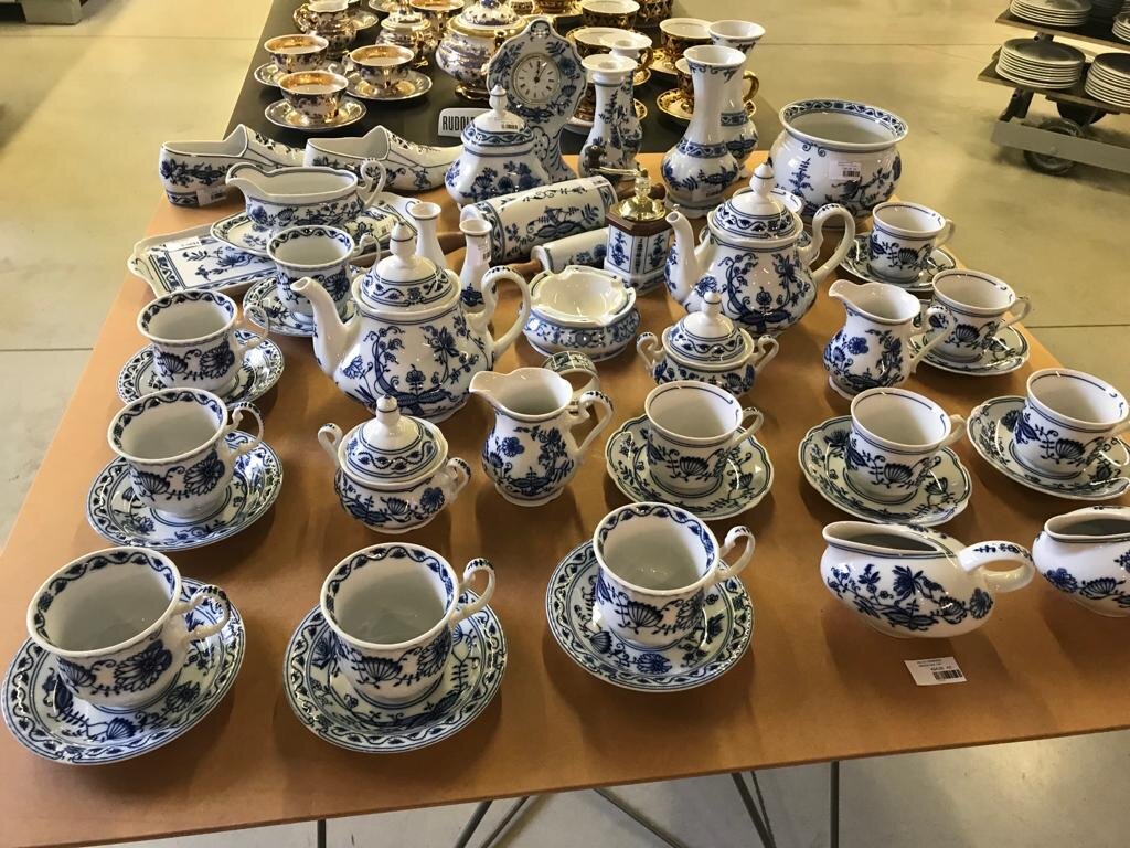 Фарфор предлагаемый сейчас в магазине при заводе Г.Бенедикт, Чешская Республика