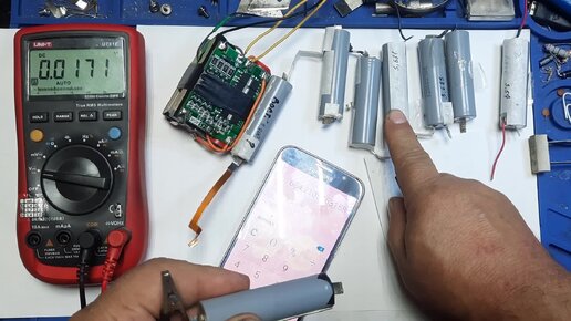 Измерение внутреннего сопротивления аккумулятора с помощью мультиметра ...
